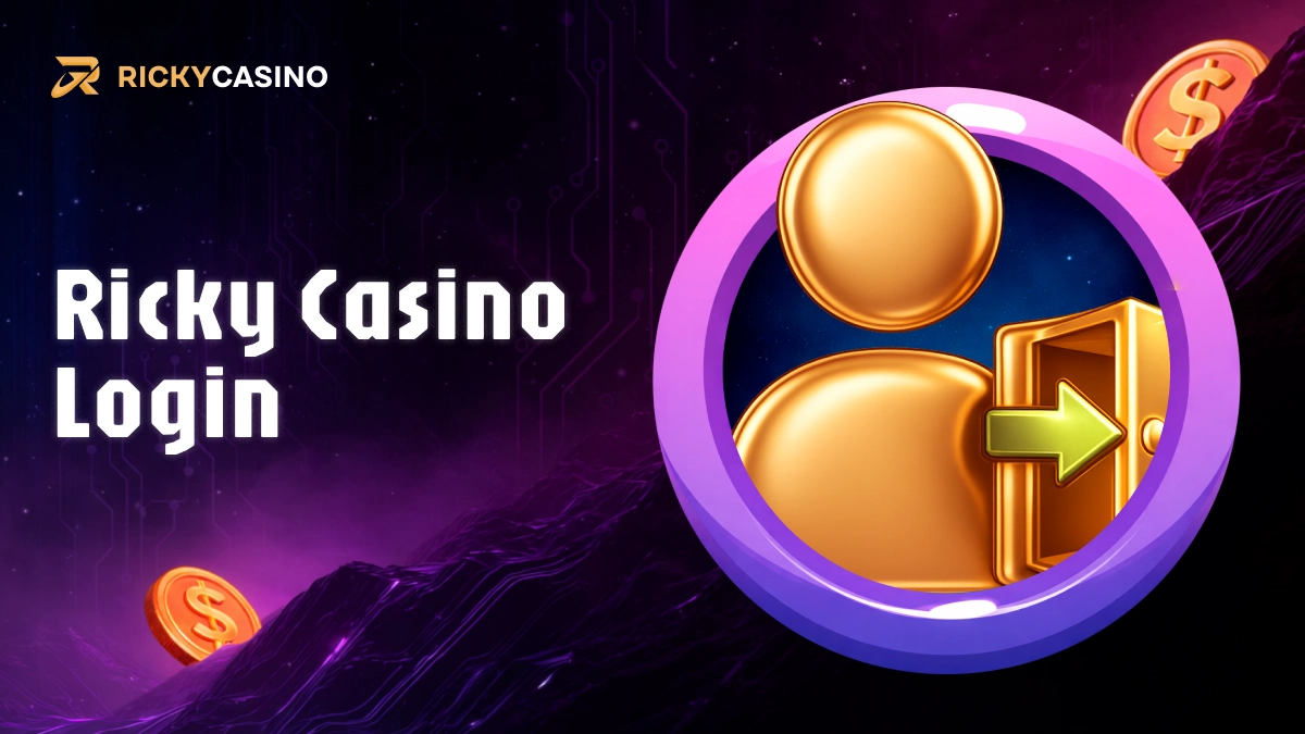 Login arrow icon representing Ricky Casino account login