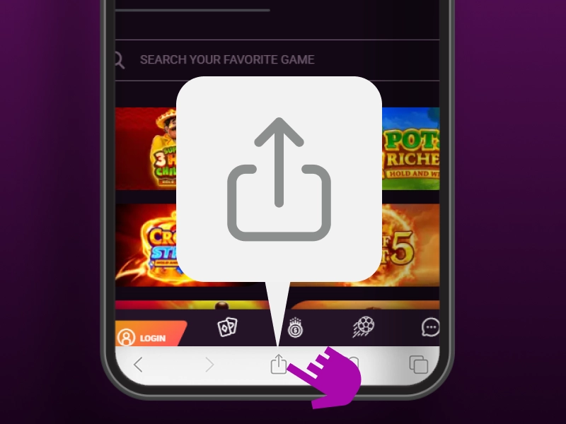 Tap the Share icon.