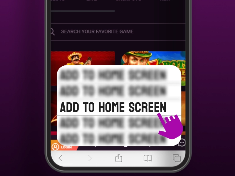 Select Add to Home Screen.