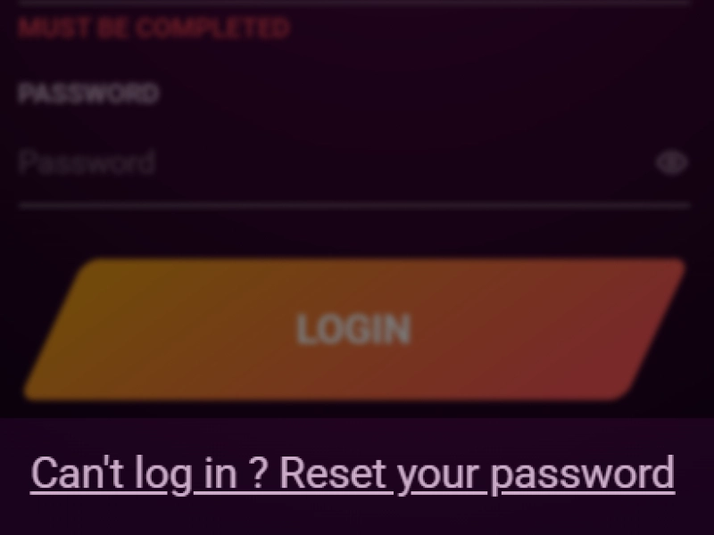 Ricky Casino login form with forgot password link highlighted